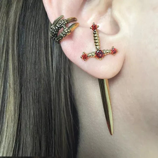 Siren Sword Earrings